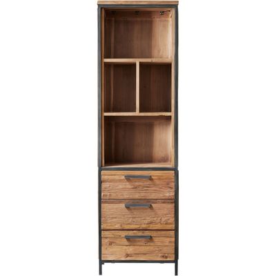 Boekenkast ROMARO (55 CM) teakhout mix rough