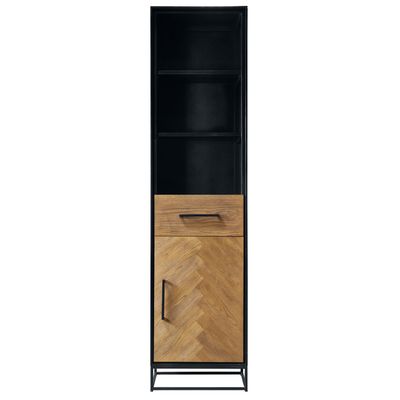 Boekenkast Vinito (49 CM) eiken fineer zwart naturel
