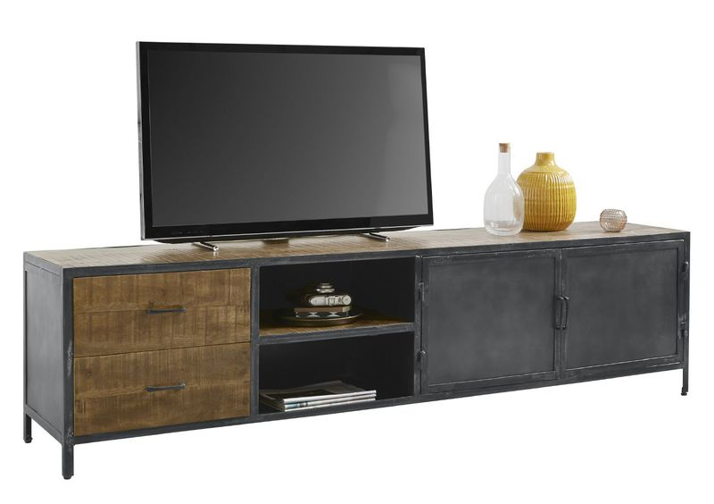 TV-meubel Calde mangohout 208 cm