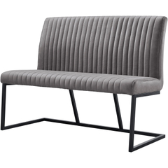 Eetkamerbank Pareda 130 cm grijs