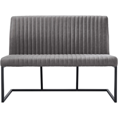 Eetkamerbank Pareda 130 cm grijs