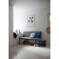 Eetkamerbank Pareda 130 cm grijs