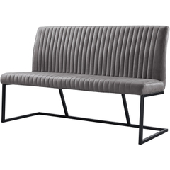 Eetkamerbank Pareda 160 cm grijs