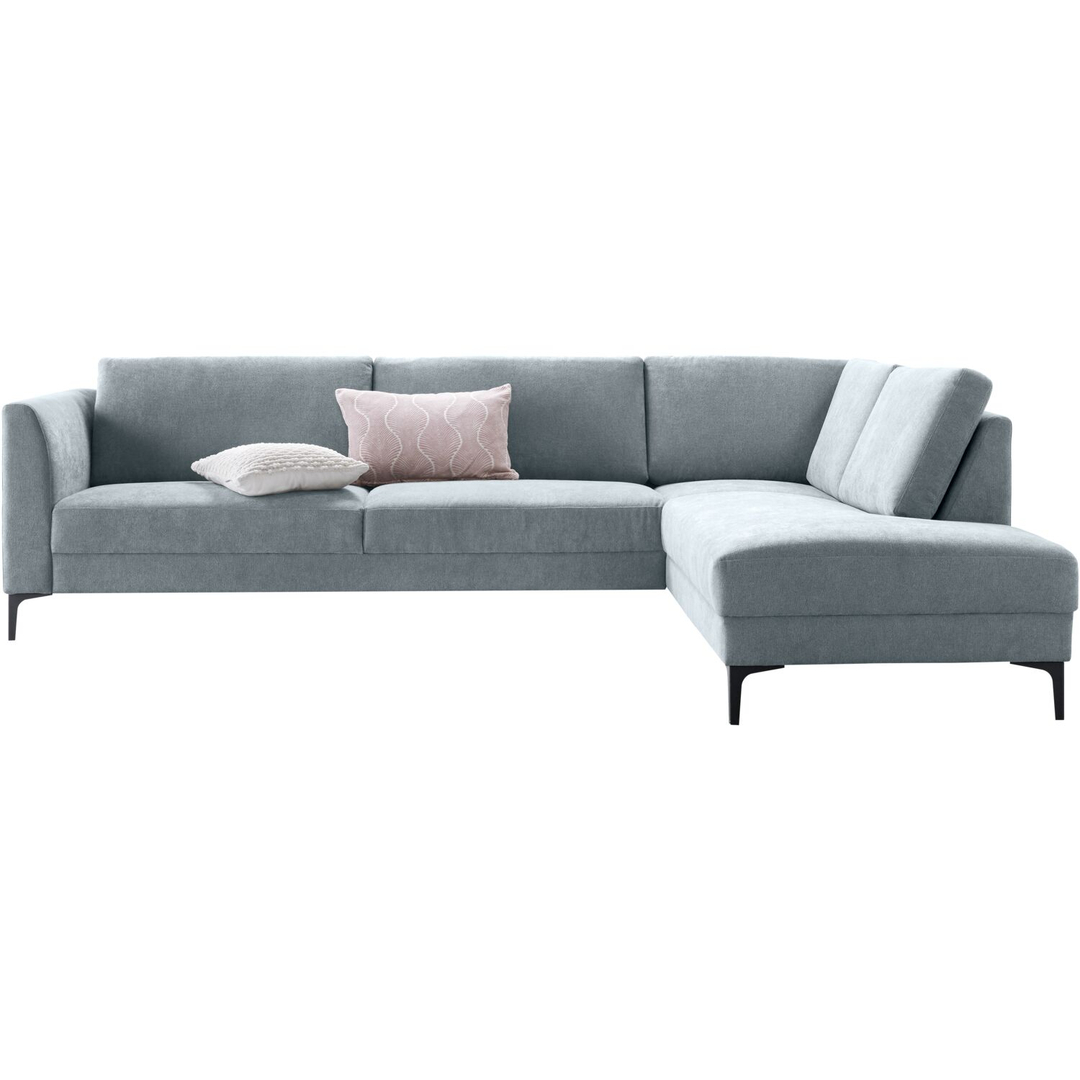 Hoekbank rechts Gulnare lichtgrijs basic comfort