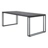 Eettafel Vinito 220x95 eiken fineer zwart