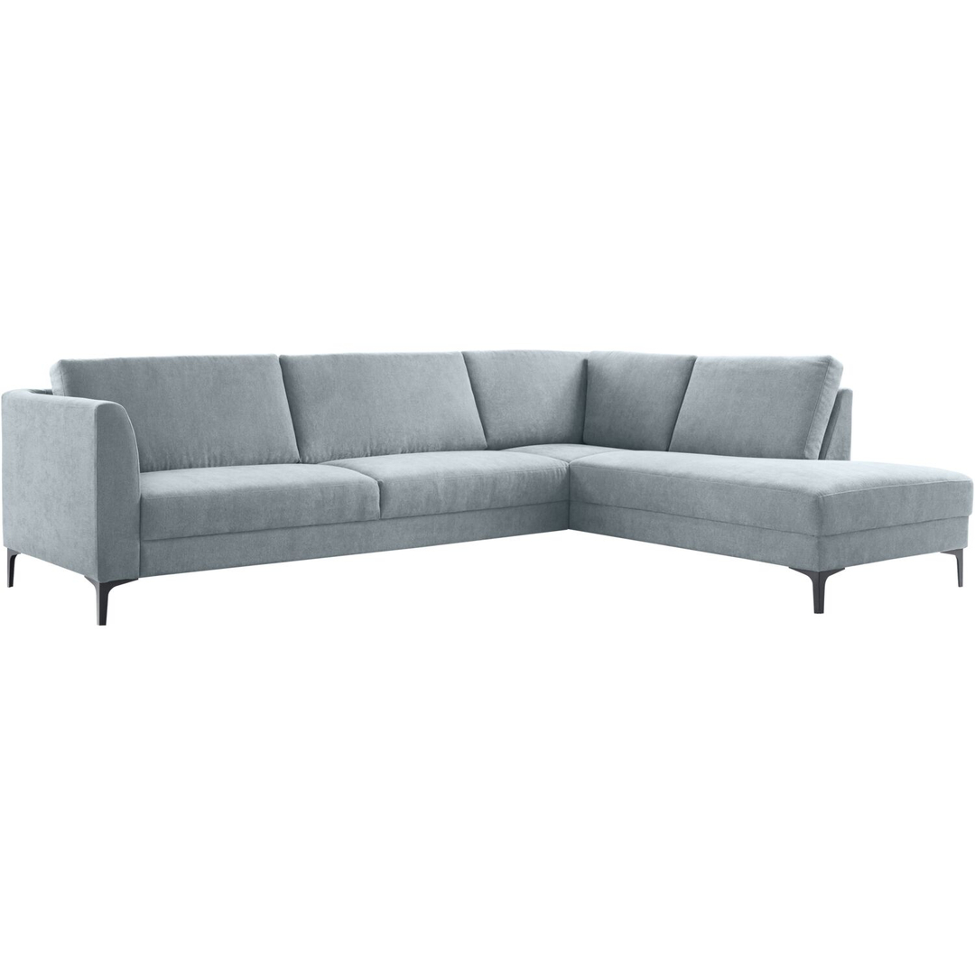 Hoekbank rechts Gulnare lichtgrijs premium comfort