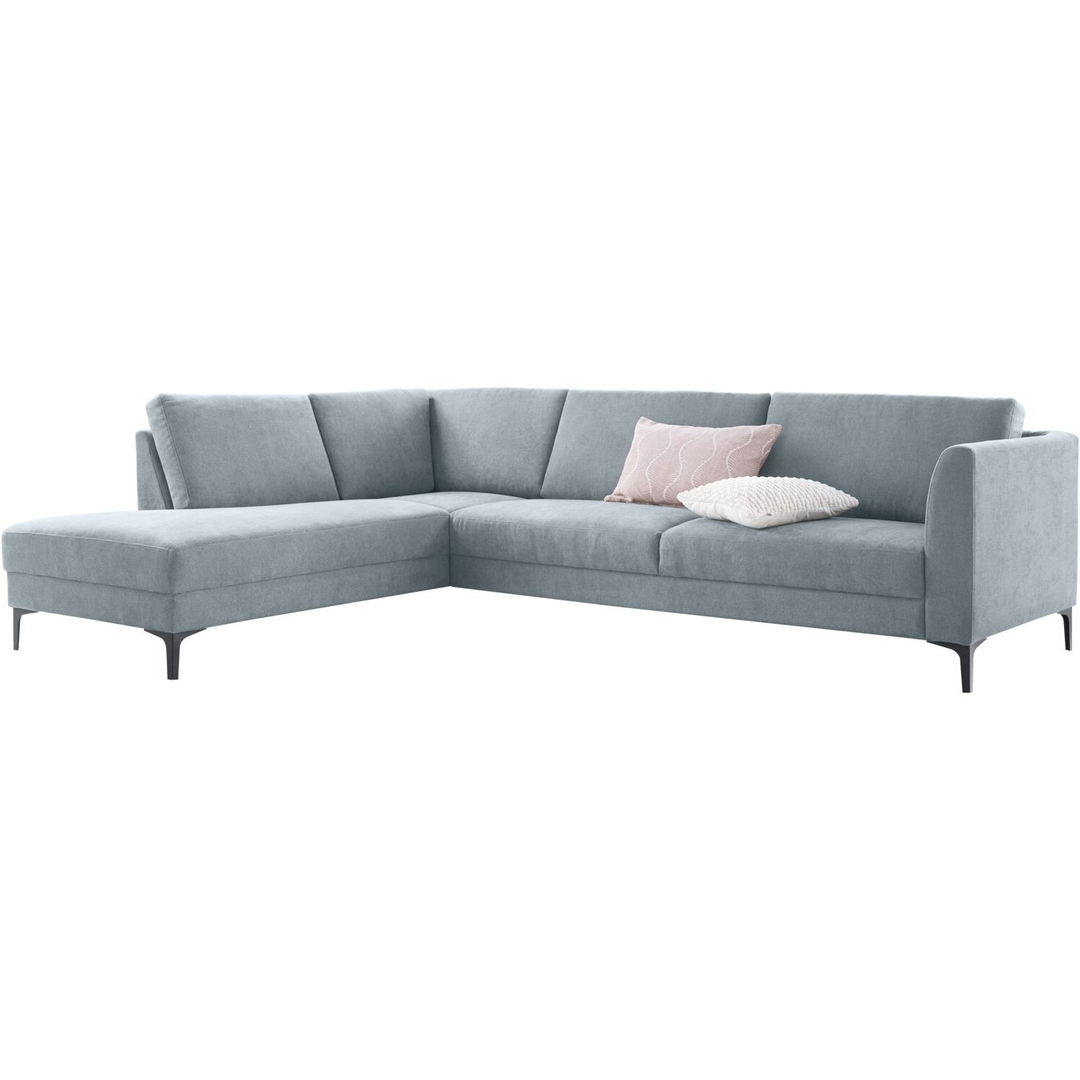 Hoekbank links Gulnare lichtgrijs premium comfort