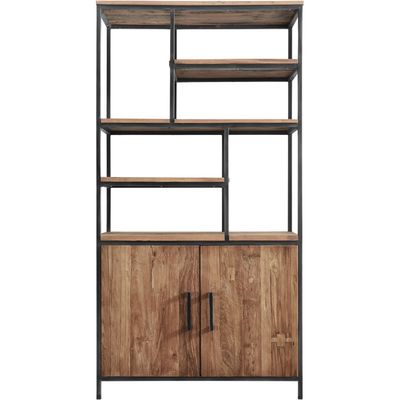 Vakkenkast ROMARO (98 CM) teak mix rough