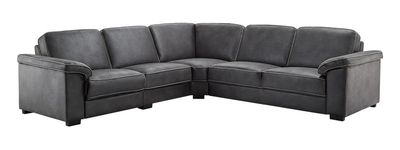 Hoekbank Candelas microleder antraciet basic comfort