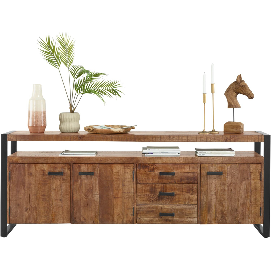 Dressoir Newhaven mangohout 80x210x43 cm