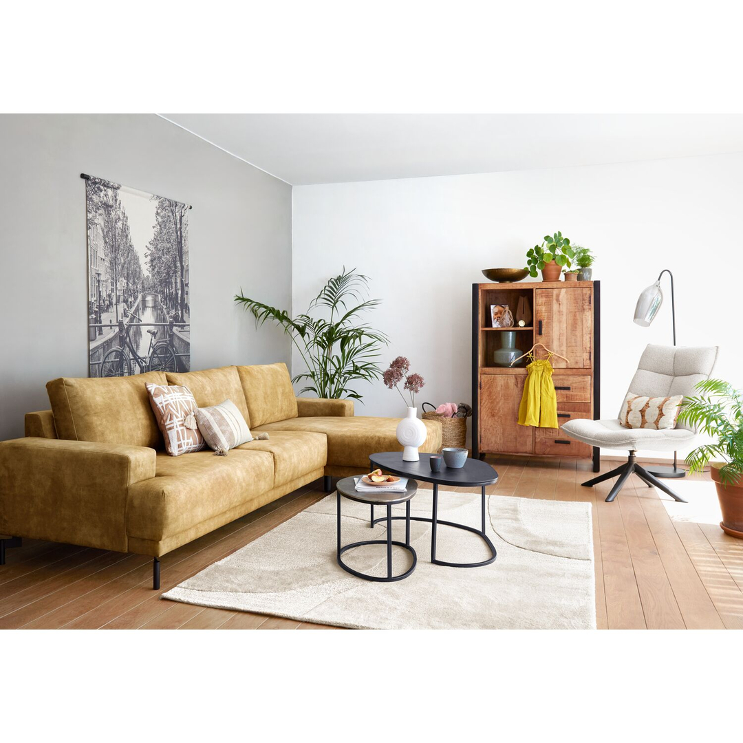 Opbergkast Newhaven mangohout 150x100x43 cm