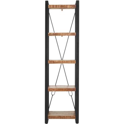 Boekenkast Newhaven mangohout 200x55x40 cm
