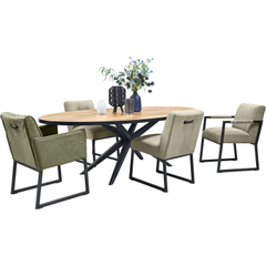  Eettafel Santon 200x102 cm ovaal
