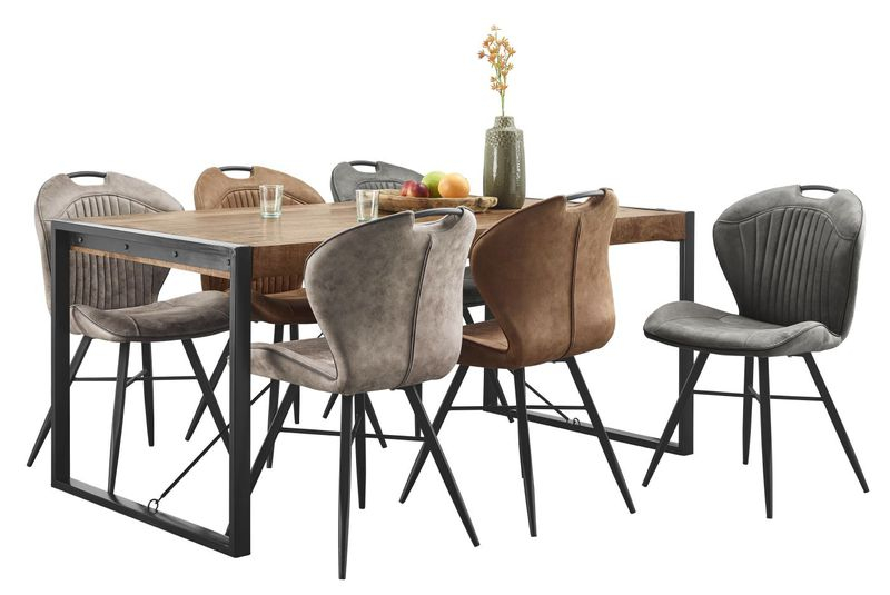 Eettafel Newhaven U-poot 160x90 cm rechthoekig