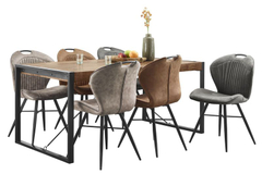 Eettafel Newhaven U-poot 160x90 cm rechthoekig