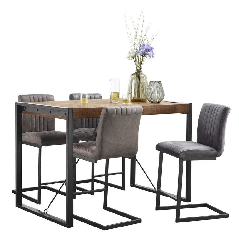 Bartafel Newhaven mangohout 140x80 cm rechthoekig