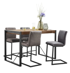 Bartafel Newhaven mangohout 140x80 cm rechthoekig
