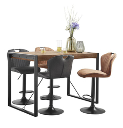 Bartafel Newhaven mangohout 140x80 cm rechthoekig