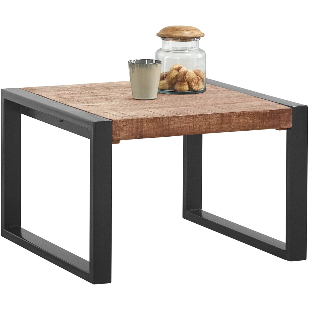 Bijzettafel Newhaven mangohout 60 cm vierkant