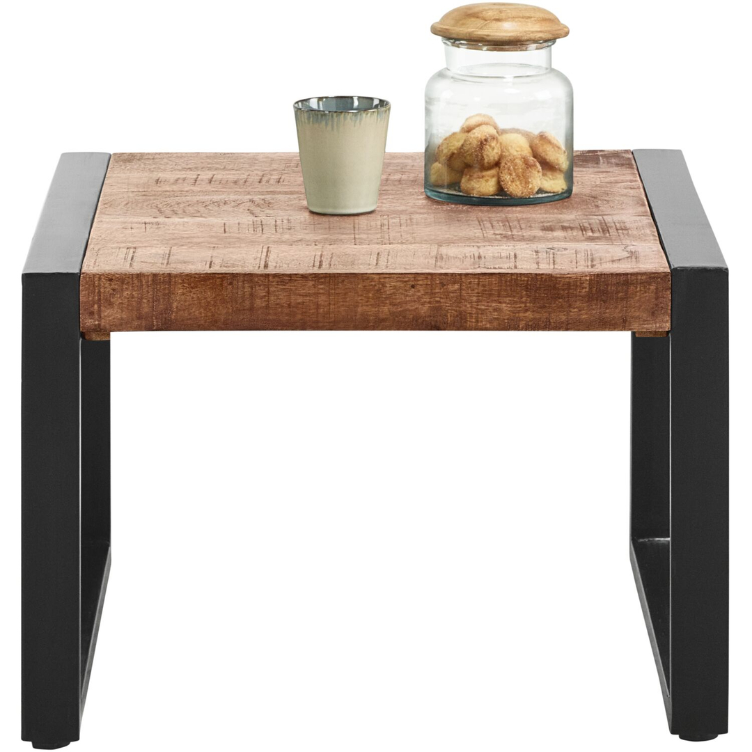 Bijzettafel Newhaven mangohout 60 cm vierkant