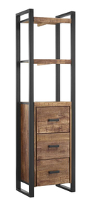 Boekenkast Newhaven mangohout 3 laden 200 cm
