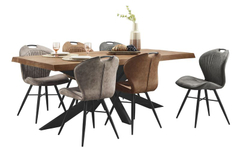 Eettafel Newhaven mangohout 200x100 cm rechthoekig
