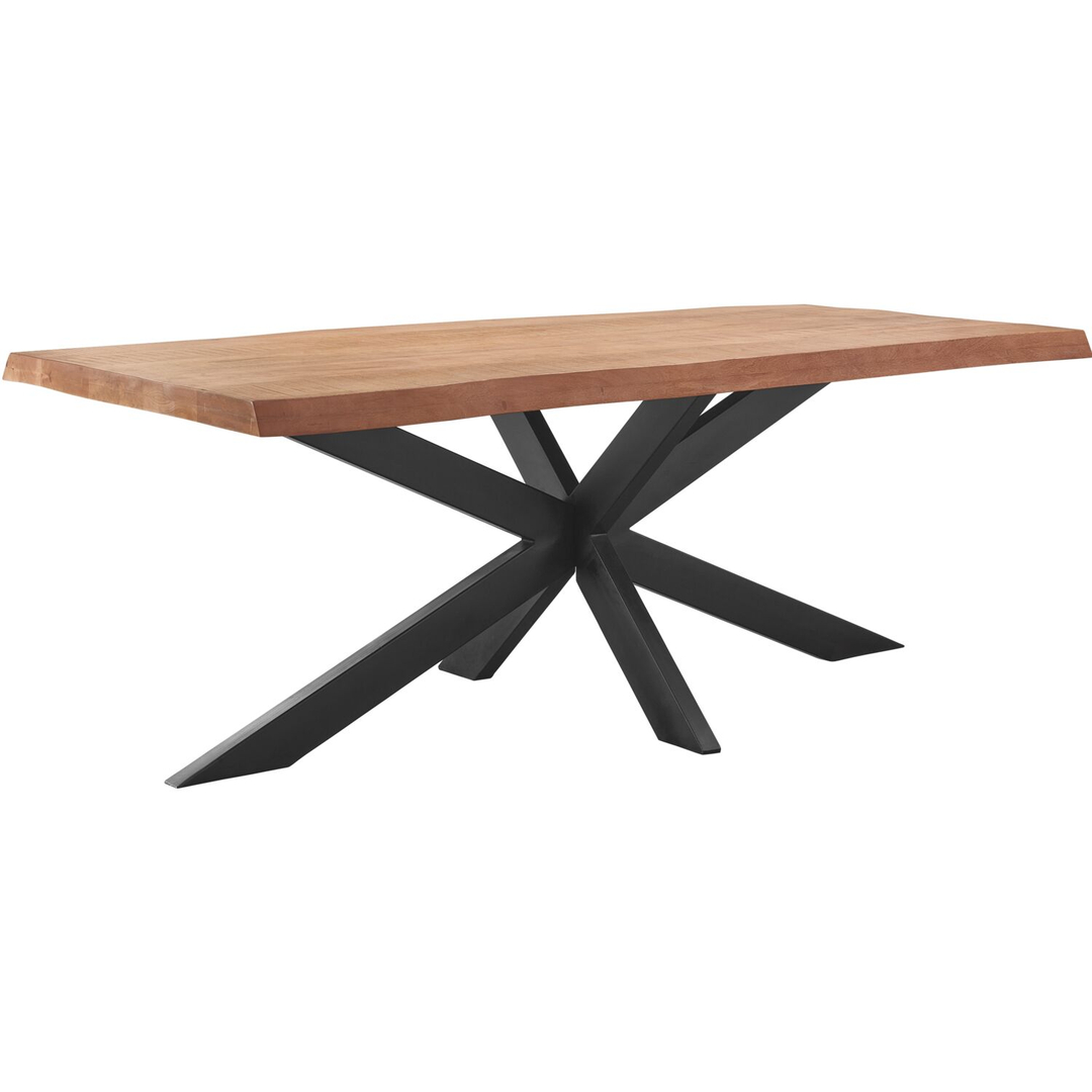 Eettafel Newhaven mangohout 220x100 cm rechthoekig