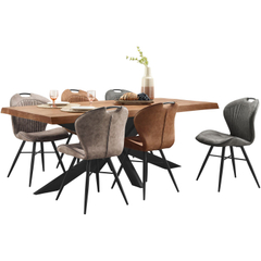Eettafel Newhaven mangohout 220x100 cm rechthoekig
