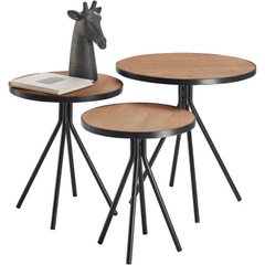 Bijzettafelset Chiva bruin