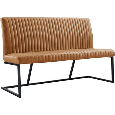 Eetkamerbank Pareda 160 cm cognac