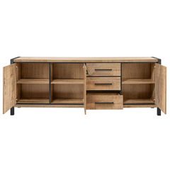 Dressoir Mantera 80x236x48 cm lichtbruin