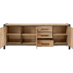 Dressoir Mantera 80x236x48 cm lichtbruin