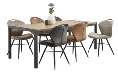 Eettafel Mantera 160x90 cm rechthoekig lichtbruin
