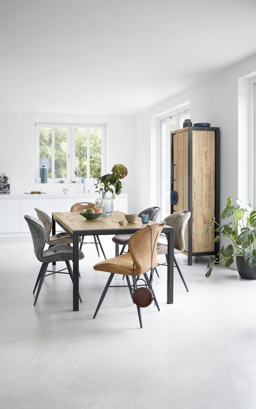 Eettafel Mantera 160x90 cm rechthoekig lichtbruin