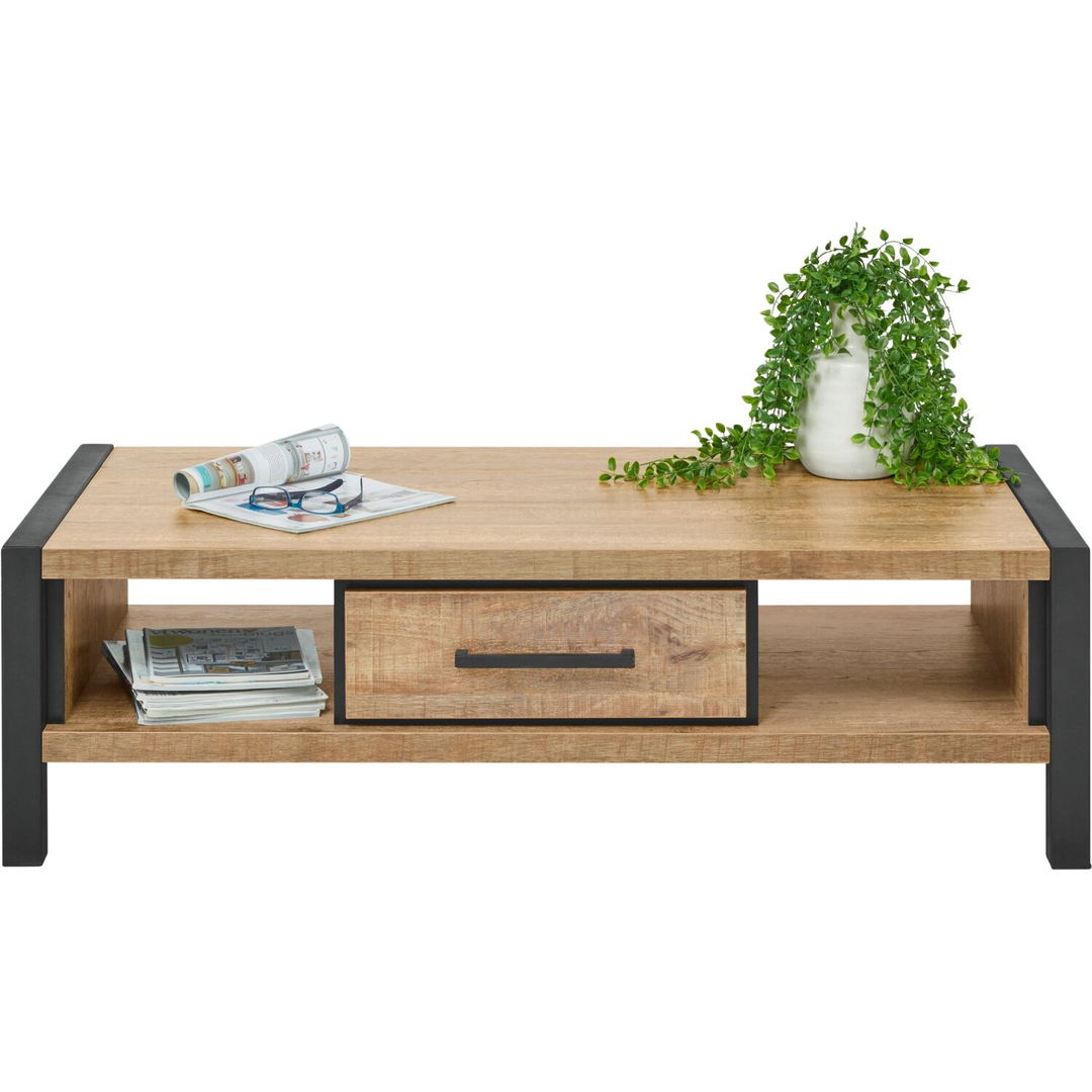 Salontafel Mantera lichtbruin 135x67 cm rechthoekig