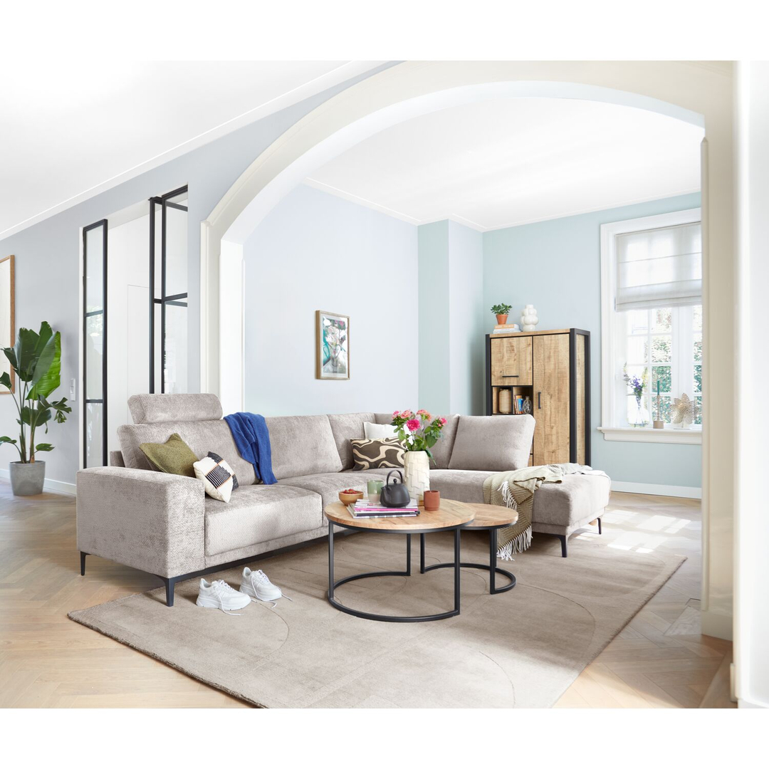 Salontafelset Belcoo mango 55 en 75 cm rond