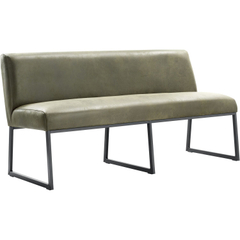 Eetkamerbank Thurso 170 cm microleder groen