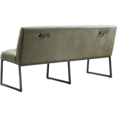 Eetkamerbank Thurso 170 cm microleder groen