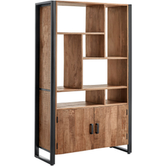Vakkenkast Newhaven mangohout 180x110x43 cm