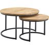Salontafelset Belcoo oriënt 55 en 75 cm rond