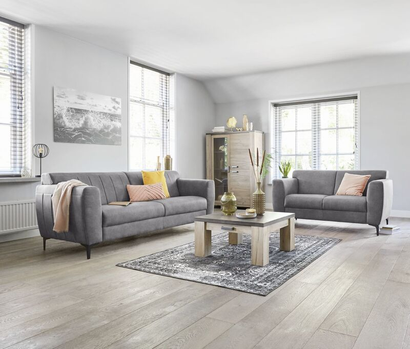 3 zitsbank Ridgway antraciet basic comfort