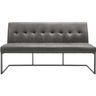 Eetkamerbank Oro 170 cm microleder donkergrijs