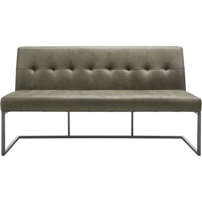 Eetkamerbank Oro 170 cm microleder groen