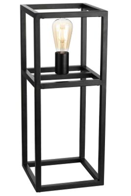 Tafellamp Tiamo zwart staal 55x22 cm