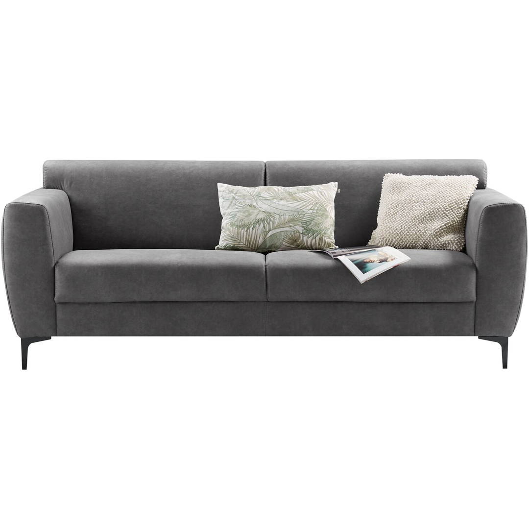 3 zitsbank Ridgway donkergrijs basic comfort