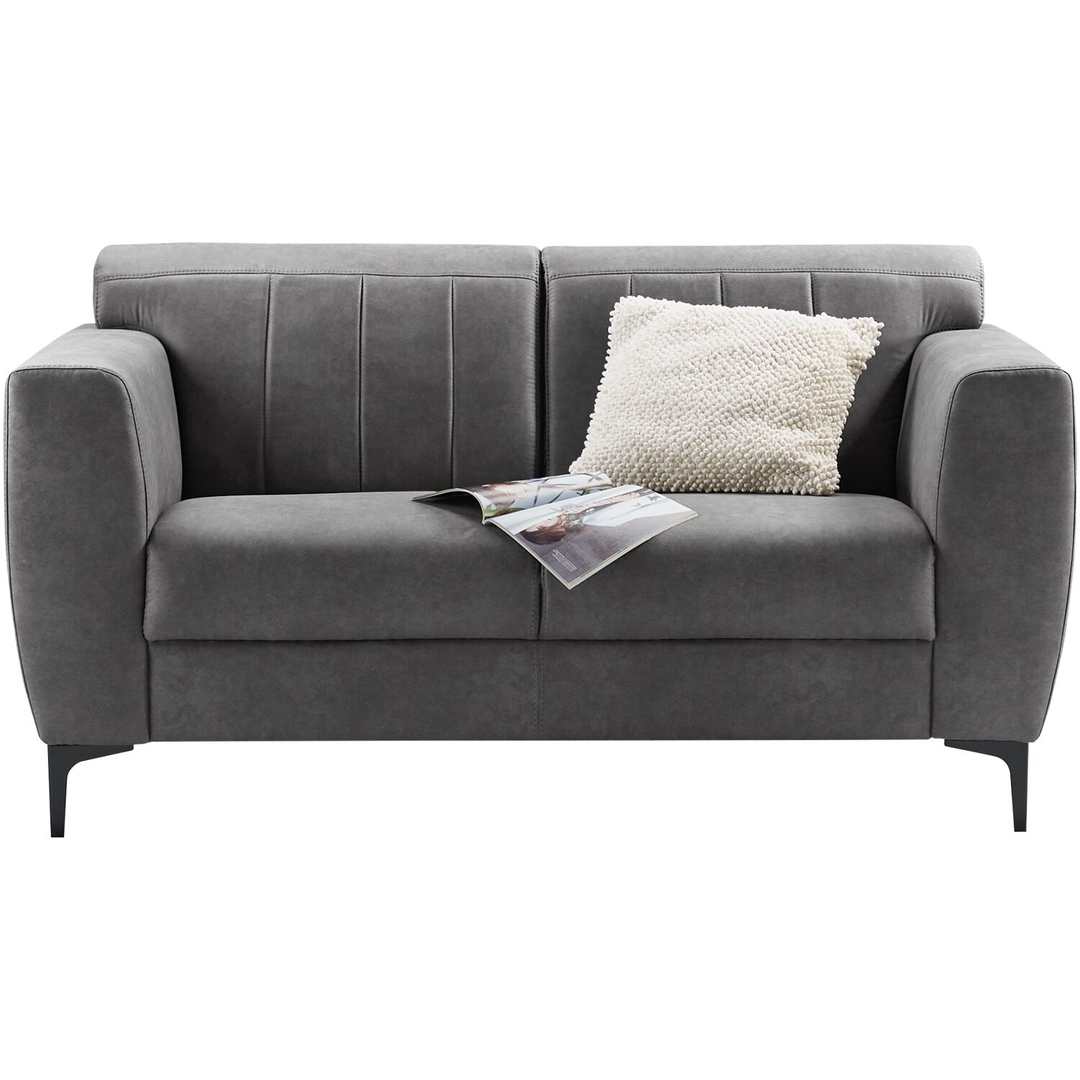 2 zitsbank Ridgway antraciet basic comfort