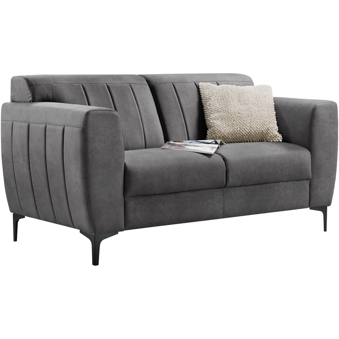 2 zitsbank Ridgway antraciet basic comfort