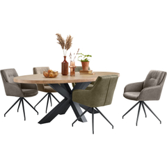 Eettafel Silvares 225x120 cm ovaal