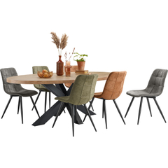 Eettafel Silvares 225x120 cm ovaal