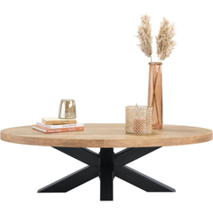 Salontafel Silvares 67x135 cm ovaal